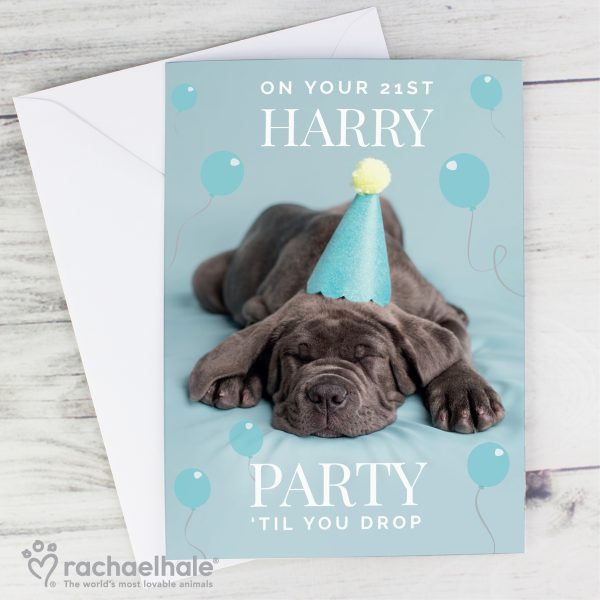 Personalised Rachael Hale 'Party 'Til You Drop' Card - Image 4